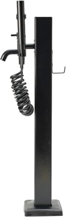 Colonne d'eau de jardin en acier inoxydable avec robinet, fontaine extérieure décorative pour décoration de ferme et de jardin