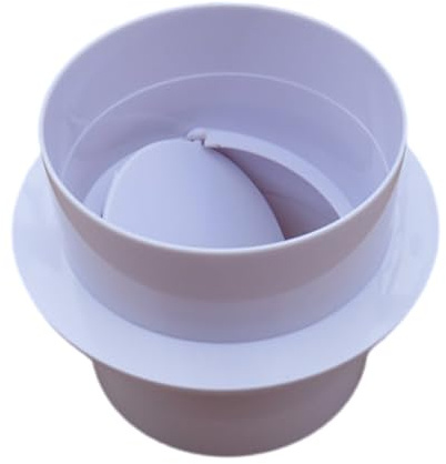 Ventilation Pipe Round Check Valves Inline Backdrafts Damper Backflow Preventer for Kitchen Bathroom Use Exhaust Duct Check Valves