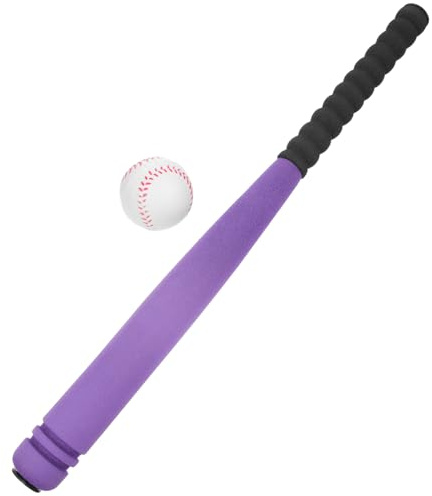 BESPORTBLE Béisbol de Goma y Esponja para Años Juego Resistente para Actividades al Aire Bate y Pelota Foam para Diversión Segura y Educativa Color Aleatorio Color Aleatorio