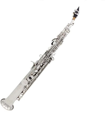 Saxophone für Musikliebhaber Sopransaxophon Messing Gold Silber Überzogene B Flache Holzblasinstrumente(Type 1)