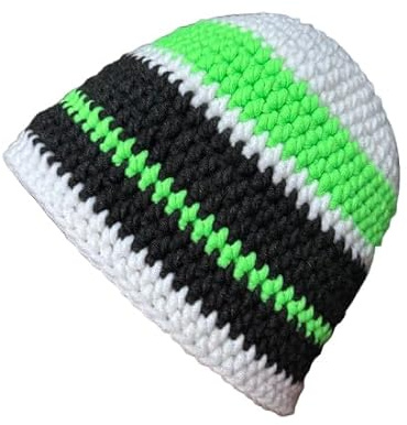 Häkelmütze Bunte warme Mütze Handarbeit Herrenmütze Unisex Strickmütze Wintermütze Beanie Ski Alpin gehäkelte
