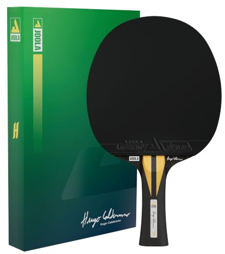 JOOLA Hugo Calderano Infinity Carbon - Raqueta de tenis de mesa (fibra de carbono 3K, con revestimiento de micron)