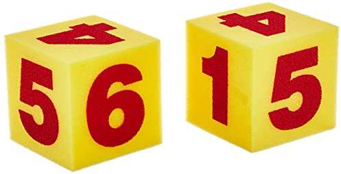 Learning Resources Riesige Weichschaum-Zahlenwürfel (Set mit 2 Stück)