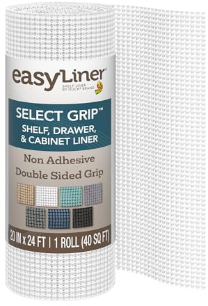 Duck Brand Select Grip Easy Liner Regal- und Schubladeneinlage, nicht klebend, 50,8 cm x 6,2 m, Weiß