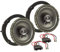 tomzz Audio 4057-006 Kit de instalación de Altavoces Compatible con VW Golf 4 5 6 7 Polo Passat Up Amarok Jetta Lupo EOS Sistema coaxial de 165 mm TA16.5-Pro