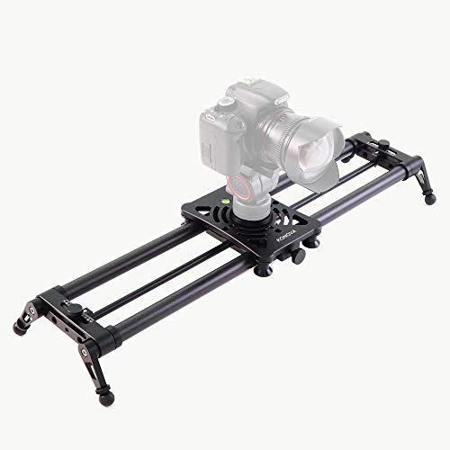 KONOVA P1 Series Carbone Camera Slider Dolly Parallax Panorama Shot for Camera, Mobile Phone, DSLR, Mirrorless with Bag (60cm)