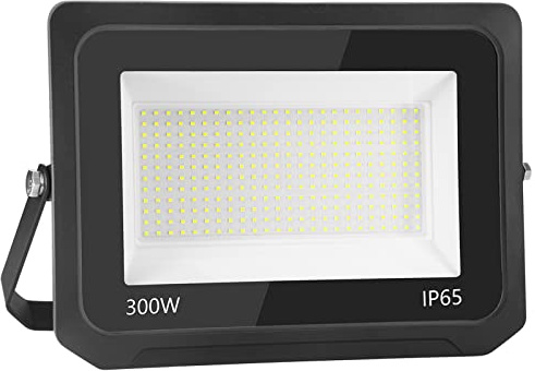 bapro 30000 Lúmenes Focos LED 300W Exterior con LED Foco Proyector IP65 Luz fría 6500K Proyector LED Exterior LED Floodlight Exterior Iluminación Decoración para Jardín, Parque, Garaje, Hotel, Patio