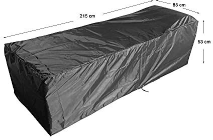 RS Trade Hochwertige Abdeckhaube Schutzhülle für Sonnenliegen Monza