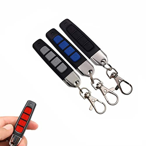 3PCS DUPLICATEUR DE COMMANDE À DISTANCE 4-EN-1, Telecommande Universelle Portail, Télécommande Porte Clés Universel sans Fil Voiture pour Voiture Garage Porte Portetélécommande Universelle