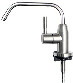 Küche Osmoseanlage Trinkwasser Osmose Wasserhahn 360° Schwenkbar Edelstahlarmatur,Gebürstetes B