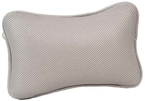 MAGICLULU Badewannenkissen für Starken Halt Ergonomisches mit 2 Saugnäpfen aus Polyesterfaser Geeignet für Spa und Eckbadewannen im Bad