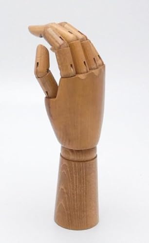 Paintersisters Gliederhand Vintage 30 cm rechts Holz Modellhand beweglich | Vintage Holzhand aus FSC-Hartholz für Zeichnen, Anatomie, Künstler, Deko, Schmuckhalter, Schaufenster & Handmodell