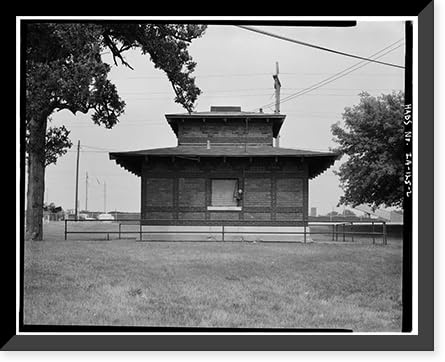 Historic Framed Print, Waterloo Water Works, Well House 4, Fairview & Lafayette Avenue, Waterloo, Black Hawk County, IA - 2, 17-7/8 x 21-7/8