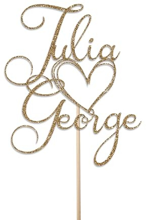 KreateSquare Personalised Cake Topper, Custom Name Party Cake Decoration