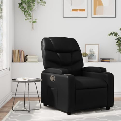 Chaduof Relaxsessel Schwarz Kunstleder, Relaxsessel, Fernsehsessel, Kinosessel, Gaming Couch - 372465