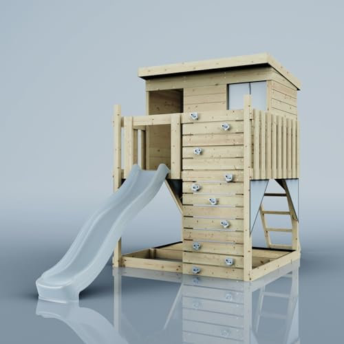 PolarPlay Stelzenhaus Polarstern aus Holz in Blau