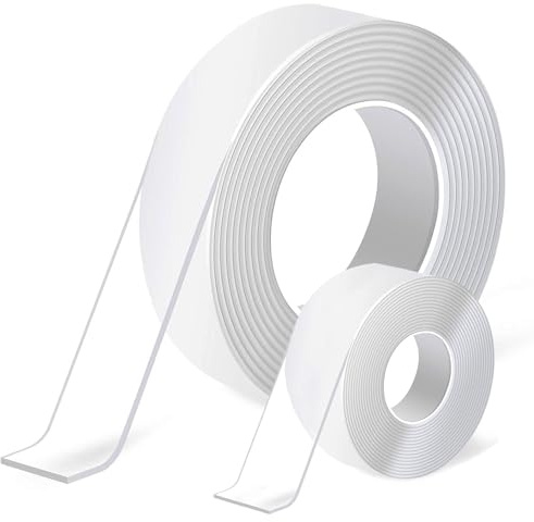 YISUMEI Doppelseitiges Klebeband Extra Stark Transparent - Double Sided Nano Tape Rückstandslos Entfernbar Klebeband Doppelseitig Ablösbar für Teppich, Foto Wand(3 cm X 7 m)