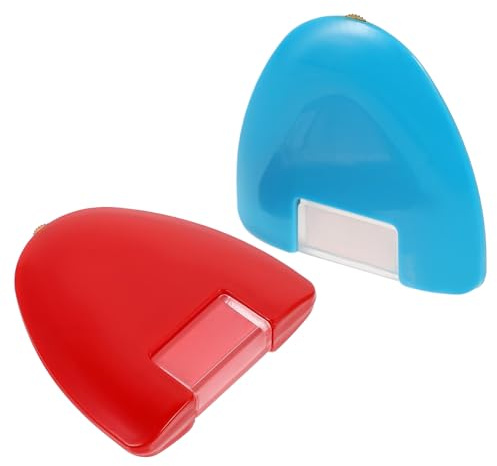 HOODANCOS 2 Stück Dreieck Schneiderkreide aus Kunststoff Glatte Stoffmarkierung ohne Grate Ergonomisch Geformt für Präzises Zeichnen von Kreidelinien Beim Nähen