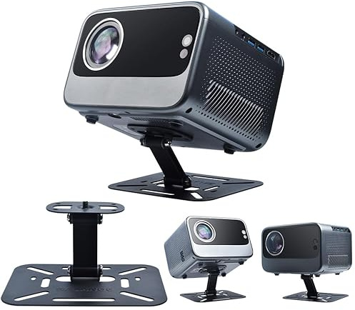 ZDSSY Beamer Halterung,Beamer Ständer Stativ 180°Drehbar, mit 1/4 Zoll (6mm) Schraubschnittstelle,Multi Winkel Projector ständer,für Heimkino, Büro und Schule,Schwarz