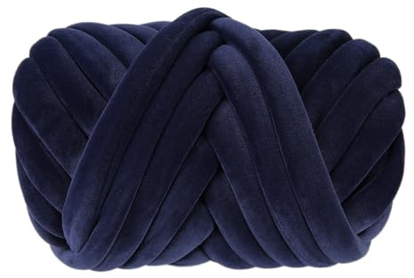 Blausky 100g Dicke Wolle Garn,Chunky XXL Yarn für Armstricken Schlauchgarn Handstrickgarn,Sperriges Häkelgarn Weiches Klobiges Garn für Anfänger zum Häkeln Körbe Decke Kissen Haustierkorb,Cyan