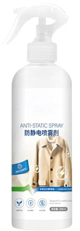 Static Guard Spray – Static Guard Travel Static Remover, spray antiestático para ropa | Spray antiestático portátil multiusos para cabello, ropa, coche y muebles, spray antiencrespamiento