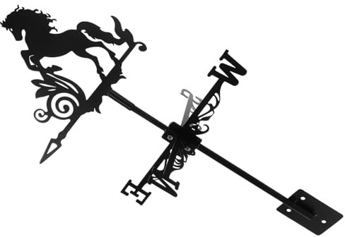 BESPORTBLE Horse Weathervane Windrichtung Indikator Pferde-Design Für Garten Und Terrasse Wetterfahne Für Präzise Windanzeige Und Dekorative Gestaltung