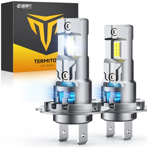 FAHREN H7 Led Bulbs,𝟵𝟬𝟬𝟬𝟬𝗟𝗠 𝟭𝟱𝗫 Upgraded Brightness,𝟵𝟬𝟬𝟬𝟬 Hours Lifespan, Real 1:1 Halogen Mini Size, 6500K Cool White, Plug and Play, Pack of 2 (2026 Updated)