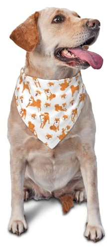 Shiba Inu Hund Posesdog Hund TypDog Bandanas Katze Welpen Schals Waschbar Pet Taschentuch