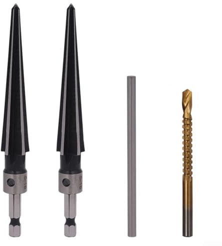 Besttoolifes Herramienta de biselado y desbarbado cónico de vástago hexagonal de 3-13 mm, 5-16 mm, para ampliación de agujeros, taladro manual o eléctrico