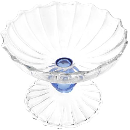 MUELODSIC Bol à Dessert en Verre Vintage 350ml pour Décoration Maison et Usage Multifonctionnel sur Table Basse Salon, Saladier Élégant pour Fêtes Familiales