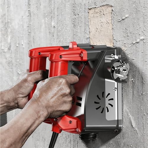 Raboteuse électrique pour murs 1200 W, pelle à main avec lames en acier et tête de 16 cm de large, profondeur réglable de 1 à 4 mm pour le décapage de peinture et d'enduit