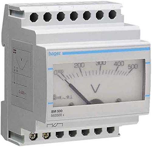 Hager SM250 – Amperometro Analogico 0 – 250 A Lettura Trasformatore SR250