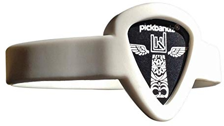 PickBandz AdultGhostWhite Armband Halter für Plektrum