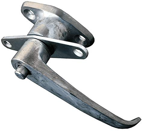 ASEC Lever Type Bonsack Internal Garage Door Handle - Silver