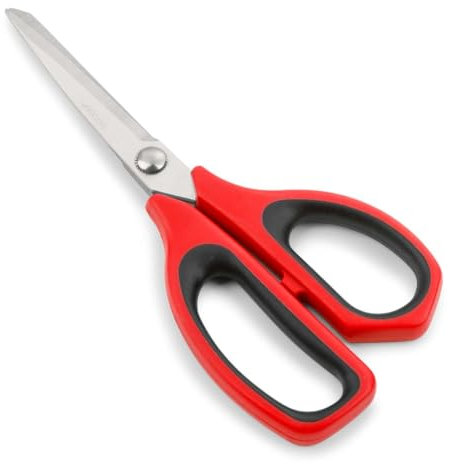 Arcos Serie Prochef - Forbici da Cucina - Lama Acciaio Inossidabile 215 mm - Manico Polipropilene Colore Rosso e Nero