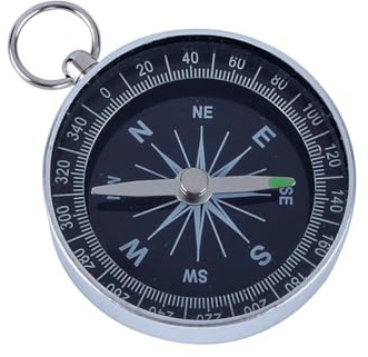 10er Set Aluminium Rand Pocket Kompass Taschenkompass Wasserdicht für Camping Wandern Outdoor