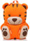 Pandana Kleiner Kinderrucksack Tommy Tiger mit Brustgurt für Jungen und Mädchen von 2-5 Jahren, Kindergarten, Kita oder Kinderkrippe, aus isolierendem Neopren mit Anti-Lost-System