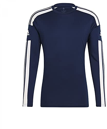 adidas Herren Squadra 21 Long Sleeve Jersey, Team Navy / White, L