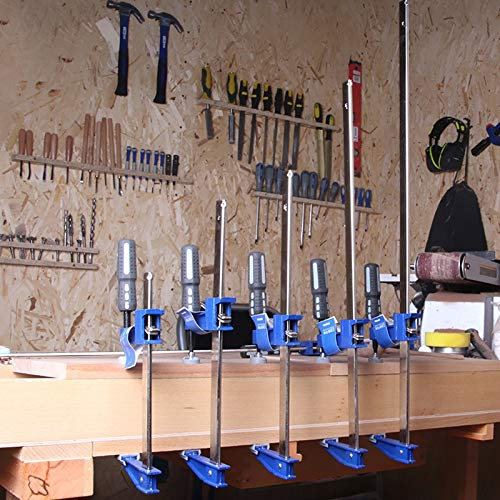 NGHSDO Clamps 1 Pcs Clutch F Clamps Heavy Duty Bar Clamp 6/12/18/24 Inch Quick Ratchet Wood Working Clamping Tool Woodworking Clamps F Clamps (Size : 18 Inch Random Color)