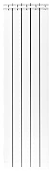 Fondital 82IAM01405 Radiatore in alluminio estruso Garda DUAL 80, 1400 mm, 5 elementi, bianco