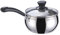 DSFSAEG Stainless Steel Saucepan With Vented Lid, 12cm Small Saucepan Milk Induction Gas Soup Pot Home Sauce Pan Saucier Pot Cookware