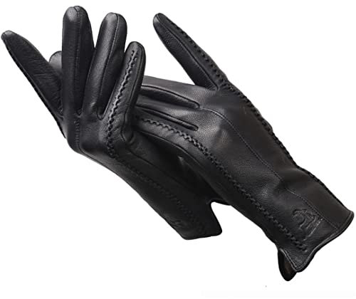 Modische Lederhandschuhe, Damen-Lederhandschuhe, Winter-Outdoor-Handschuhe