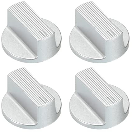 QUARKZMAN Knöpfe Potiknöpfe Potentiometer Drehknopf ABS Gitarre Knöpfe für E-Gitarre Leistung Verstärker Stereoanlagen Bass 180° Griff Typ Knopf Silber 4Stk