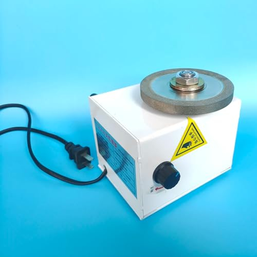 Jieotwice Affilacoltelli Elettrico Affilatrice per Mola da Banco Affilatrice per Mola Diamantata Lucidatrice 0-12000 Giri/Min 220V 280W