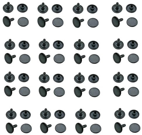 Hohlnieten, Doppelkappe, Doppelniete, beidseitig verschlossen, zweiteilig - 250 Stück (9 x 7 mm)