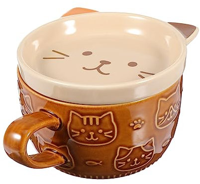 OUNONA 1stk Kaffeetasse Weihnachten Weihnachtsbecher Saftbecher Tasse Frühstückstee Trinkbecher Mit Deckel Die Bürotasse Glas Tee Liebhaber Schmücken Modellieren Keramik