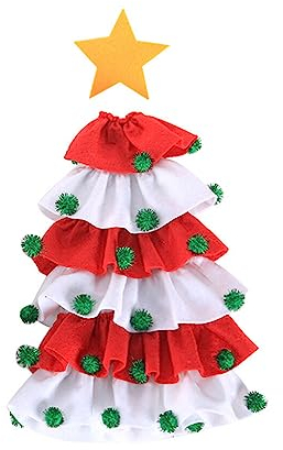 susiodeu Weihnachtsbaum Weinflaschenabdeckung Ball Top Star Neujahr Weihnachten Weinflasche Fleece Kleidung Sektbeutel Requisiten Zubehör, Rot