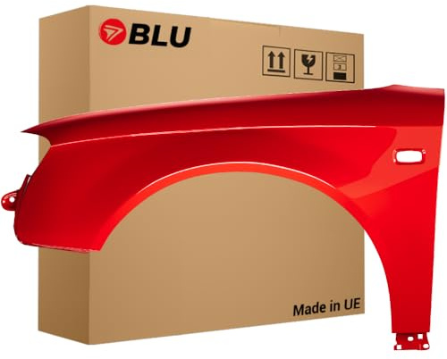 BLU Kotflügel Passend für Audi A4 B7 LY3J Links Rot | 2004-2008 | Vorderseite Vorne | Lackiert | Einbaufertig