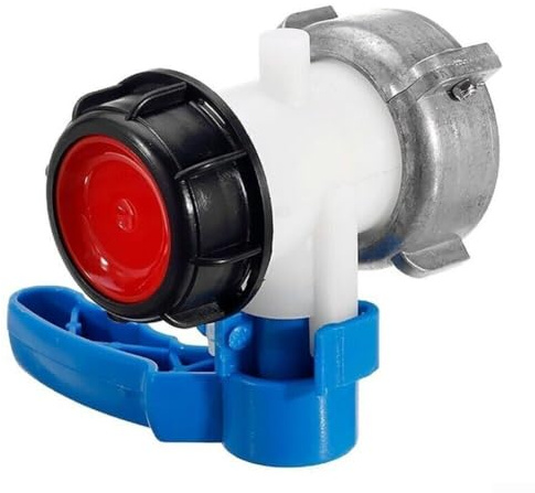 Sumsoctober Auslaufsicherer IBC-Tankarmaturen-Adapter, 75 mm, Absperrventil, Auslassventil für IBC-Behälter, Wassertank, Gartenschlauchverbinder, Ersatzteile