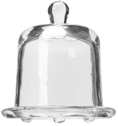 Jiuvaso Alzata per Torta in Vetro, Stoviglie Multifunzionali, Cupola Antipolvere per Torte per Antipasti, Feste a Base di Formaggio, Tè Pomeridiano, Ristorant